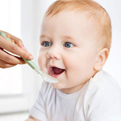 Cuillère pour bebe | Douceur Silicone - Mon paradis bébé