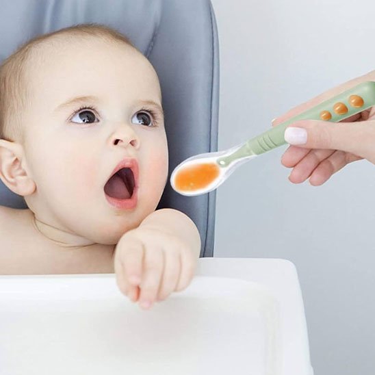 Cuillère pour bebe | Douceur Silicone - Mon paradis bébé